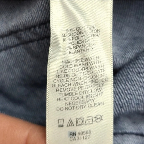 DKNY Women's Acid Wash Dark Blue Stretch Faded Jeans Size 6 - Picture 13 of 16